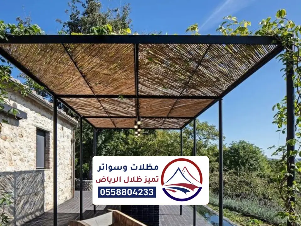 تركيب مظلة خيزران جنوب الرياض
